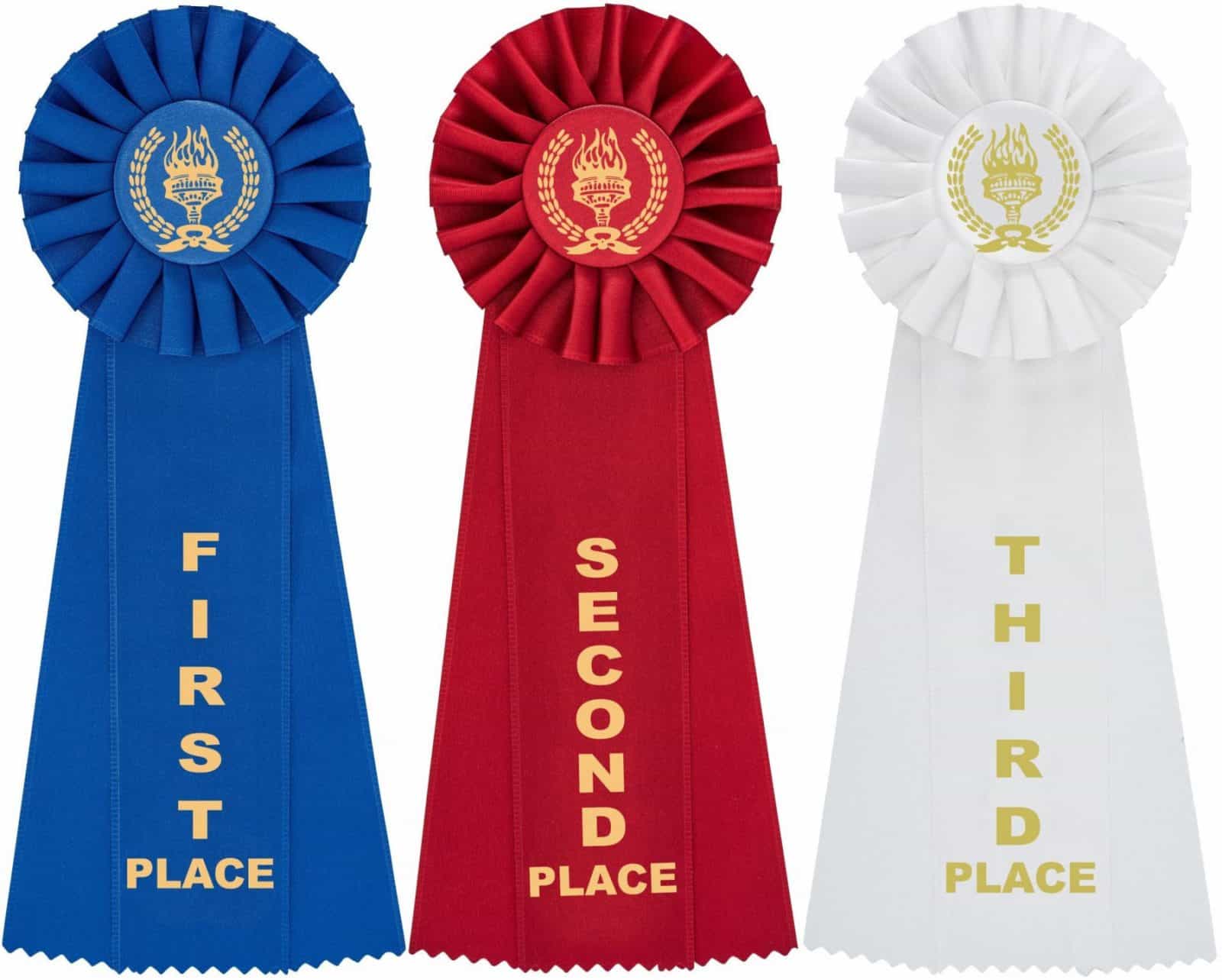 victory-award-rosette-place-ribbons-1-2-3-clinch-star