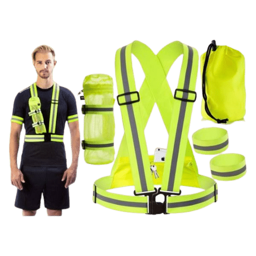 Reflective Vest Running Gear , High Visibility Adjustable Safety