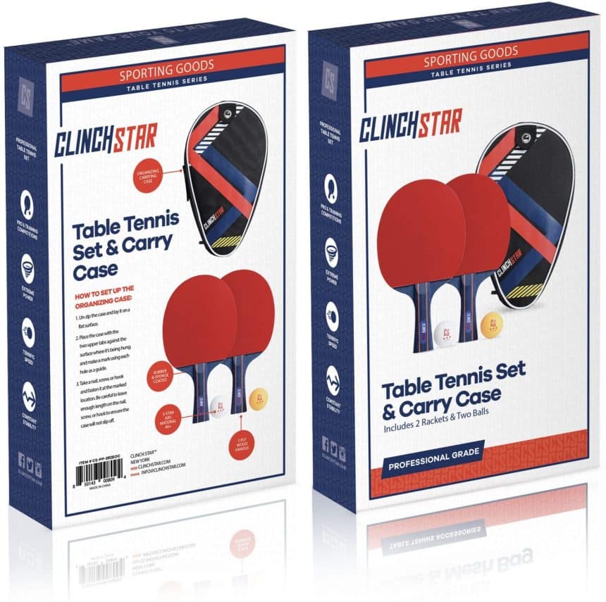 Tt Set Professional Table Tennis Racket Set | 2-Player Kit