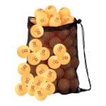 yellow ping pong balls and bag