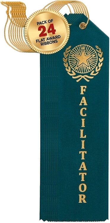 Facilitator Flat Carded Award Ribbons